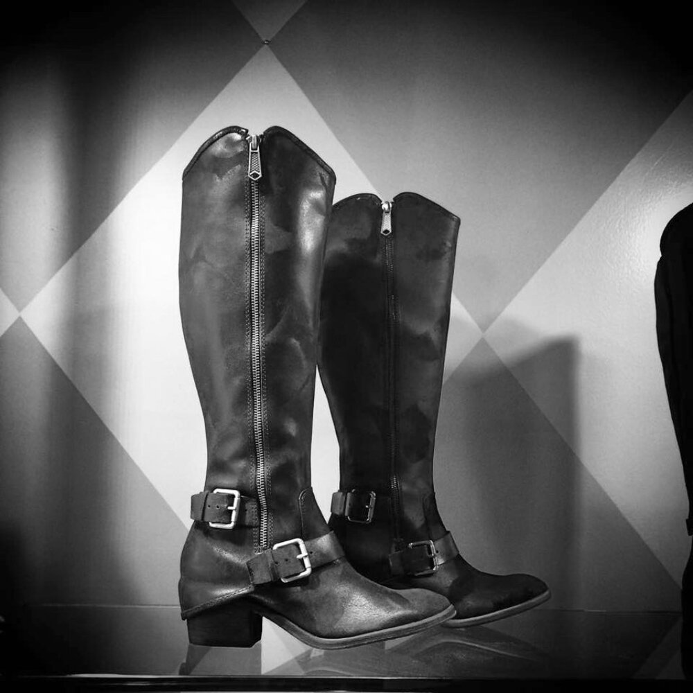 Donald J Pliner Dela Riding Vintage Suede Boots